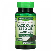 Масло семян черного тмина (Black Cumin Seed Oil), 1000 мг, Nature's Truth, 50 капсул быстрого действия