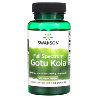 Готу Кола полного спектра действия (Full Spectrum Gotu Kola) 435 мг, Swanson, 60 капсул