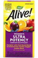 Nature's Way, Alive! Once Daily - Ультра-эффективные мультивитамины для женщин, 60 таблеток