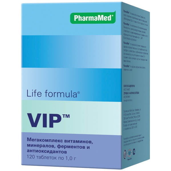 Life formula VIP PharmaMed, 120 таблеток