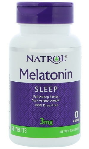 Melatonin 3 mg Natrol (Мелатонин 3 мг Натрол), 60 таблеток