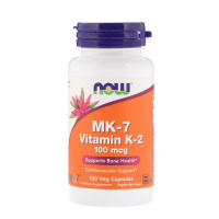 Витамин К-2 в форме МК-7 Менахинон Нау Фудс (Vitamin К-2 МК-7 Now Foods) 100 мкг, 120 вегетарианских капсул