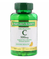 Витамин C с пролонгированным высвобождением (Vitamin С) 500 мг, Nature's Bounty, 100 капсул