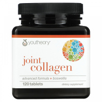 Коллаген для суставов, улучшенная формула + босвелия (Collagen joint, advanced formula+boswellia), Youtheory Collagen, 120 таблеток