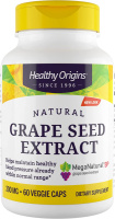 Экстракт виноградных косточек (Grape Seed Extract) 300 мг, Healthy Origins, 60 вегетарианских капсул