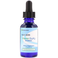 Витамины Д3/К2 Эмульсия (Vitamin D3/K2 Emulsion), Nutra BioGenesis, 30 мл