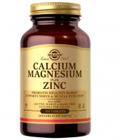 Кальций-Магний-Цинк Солгар (Calcium Magnesium Plus Zinc Solgar) - 100 таблеток 