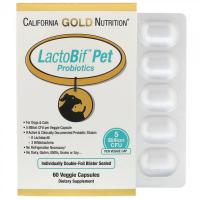Пробиотики LactoBif Pet, 5 млрд КОЕ, 60 растительных капсул