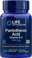 Пантотеновая кислота Pantothenic Acid 500 mg, Life Extension, 100 капсул