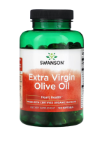 Оливковое масло холодного отжима (Extra Virgin Olive Oil), Swanson, 120 гелевых капсул