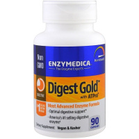 Дайджест Голд с АТПро Комплекс пищеварительных ферментов (Digest Gold с ATPro), Enzymedica, 90 капсул