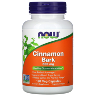 Кора Корицы Экстракт Нау Фудс (Cinnamon Bark  NOW Foods) 600 мг, 120 капсул