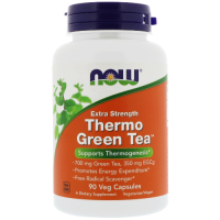 Зеленый Термо Чай Экстракт (Thermo Green Tea) 700 мг, Now Foods, 90 вегетарианских капсул