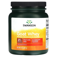 Порошок концентрата козьего сывороточного протеина, несладкий (Goat Whey protein concentrate powder), Swanson, 397 грамм (14 унций)