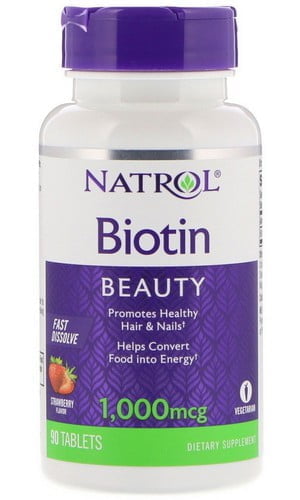Biotin 1000 mcg Fast Dissolve Natrol (Натрол), 90 таблеток