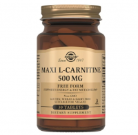 L-Карнитин Солгар 500 мг (Maxi L-Carnitine Solgar 500 mg) - 30 таблеток