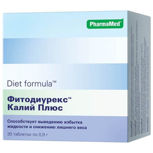 Diet formula Фитодиурекс Калий Плюс 30 таблеток