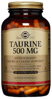 Солгар Таурин (Taurine) 500 мг, 250 капсул