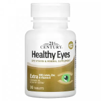Комплекс для здоровья глаз с лютеином, цинком и витамином B (Healthy Eyes Extra With Lutein, Zinc & Vitamin B), 21st Century, 36 таблеток