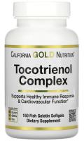 Комплекс токотриенолов, витамин Е и смешанные токотриенолы Калифорния Голд Нутришн (Tocotrienol Complex California Gold Nutrition), 150 капсул из рыбьего желатина