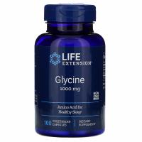 Глицин (Glycine) 1000 mg Life Extension, 100 вегетарианских капсул