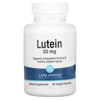 Лютеин (Lutein) 20 мг, Lake Avenue Nutrition, 60 вегетарианских капсул