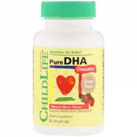 ChildLife Pure DHA, 90 жевательных гелевых капсул