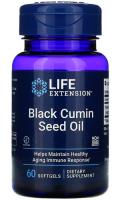 Масло семян черного тмина Лайф Экстэншн (Black Cumin Seed Oil Life Extension), 60 жевательных капсул