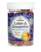 Лютеин и Зеаксантин, защита от синего света (Lutein & Zeaxanthin, blue light protection) манго, Swanson, 60 жевательных таблеток
