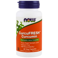 Куркумин Повышенной Биодоступности (Curcumin CurcuFresh) 500 мг, NOW Foods, 60 вегетарианских капсул