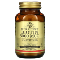 Биотин Солгар 5000 мкг (Biotin Solgar 5000 mcg) - 60 капсул