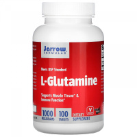 L-глютамин (L-Glutamine) 1000 мг, Jarrow Formulas, 100 таблеток