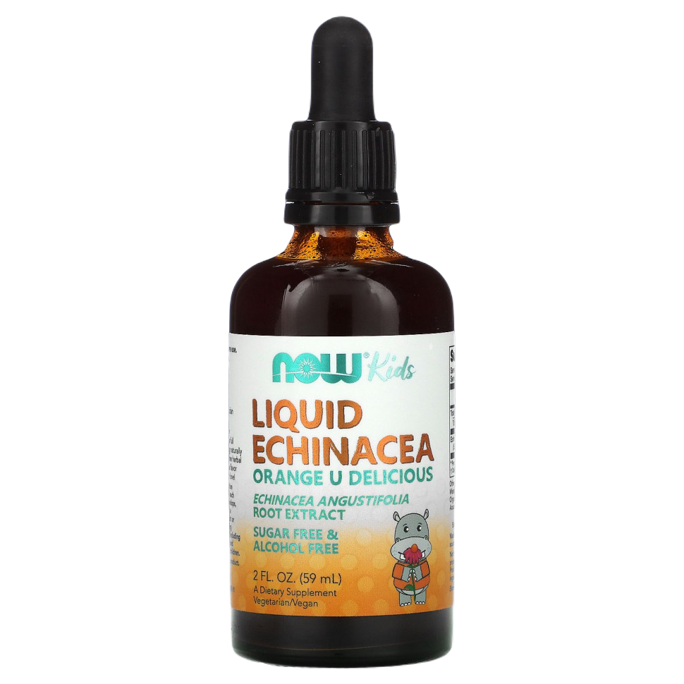 Liquid child. Now Liquid Echinacea Orange 59ml. Now Echinacea Kids Liquid. Echinacea Liquid. Now foods Kid's Liquid Echinacea Orange 2 FL oz.