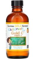 Витамин C в жидкой форме для детей USP со вкусом терпкого апельсина California Gold Nutrition, 118 мл - Фото 1