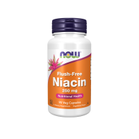 Ниацин Витамин Б-3 (Niacin Vitamin B-3) без покраснений, 250 мг, Now Foods, 90 вегетарианских капсул