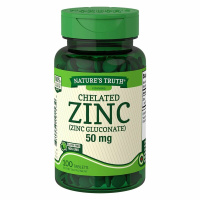 Цинк Хелат (Chelated Zinc), 50 мг, Nature's Truth, 100 таблеток