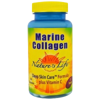 Морской Коллаген (Marine Collagen), Nature's Life, 60 капсул
