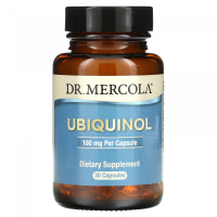 Убихинол (Ubiquinol), 100 мг, Dr. Mercola, 30 капсул