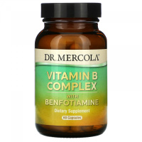 Комплекс витаминов группы B с бенфотиамином (Vitamin B Complex with Benfotiamine), Dr. Mercola, 60 капсул