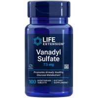 Сульфат ванадила, 7,5 мг, Life Extension, 100 вегетарианских таблеток
