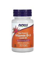 Витамин D3 2000 МЕ Now Foods (Vitamin Д3 2000 IU Нау Фудс), 120 капсул