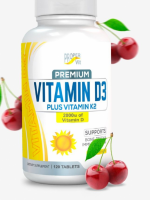 Витамин Д3 2000 МЕ + К2 (Vitamin D3 2000 IU + K2), Proper Vit, 120 жевательных таблеток