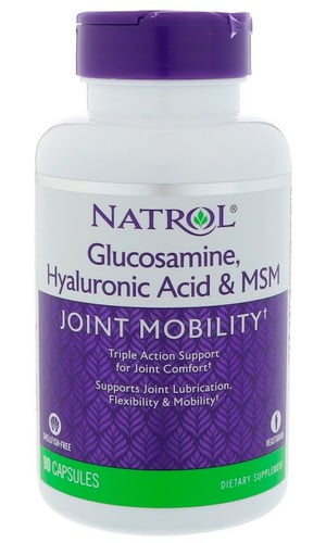 Hyaluronic Acid MSM Glucosamine, 90 капсул