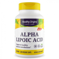 Альфа-липоевая кислота  (Alpha Lipoic Acid) 100 мг, Healthy Origins, 120 вегетарианских капсул