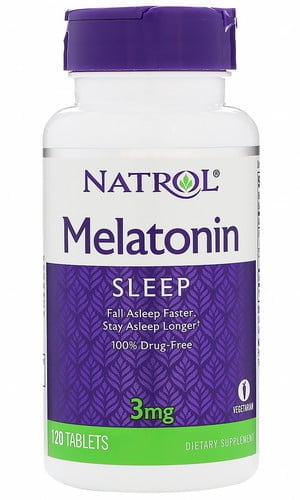 Melatonin 3 mg Natrol (Мелатонин 3 мг Натрол), 120 таблеток