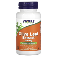 Экстракт листьев оливы Нау Фудс (Olive Leaf Extract Now Foods), 500 мг, 60 капсул
