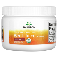 Порошок из 100% органического свекольного сока (Beet Juice powder 100 % organic), Swanson, 150 грамм (5,3 унции)