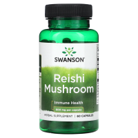 Гриб Рейши (Reishi Mushroom) 600 мг, Swanson, 60 капсул