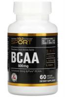 Аминокислоты с разветвленными цепями AjiPure BCAA California Gold Nutrition, 500 мг, 60 растительных капсул