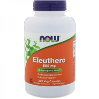 Элеутерококк (Eleuthero) 500 мг, Now Foods, 250 вегетарианских капсул